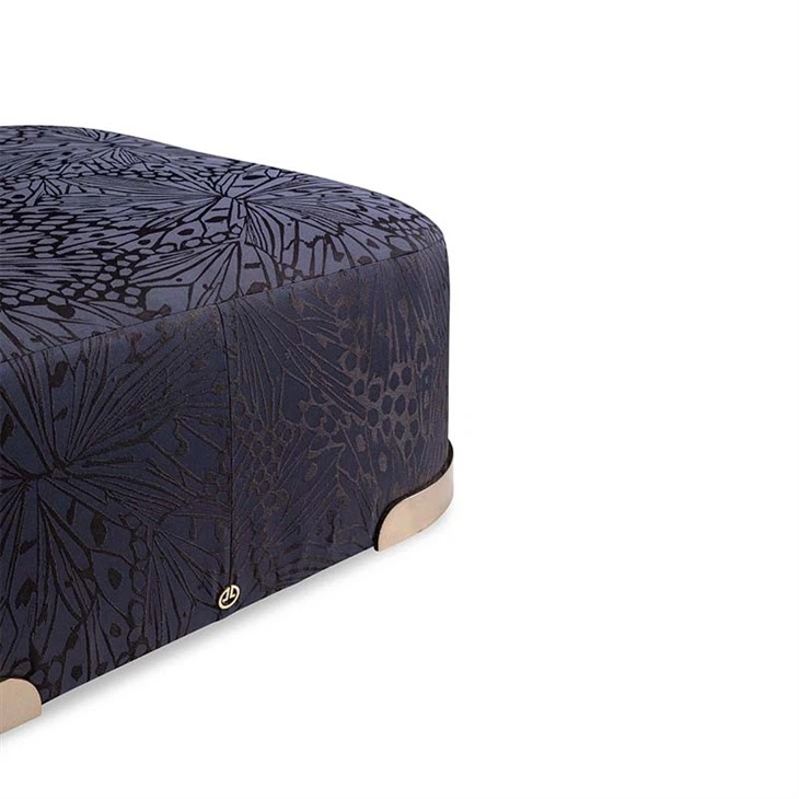 Modern Gray Ottoman